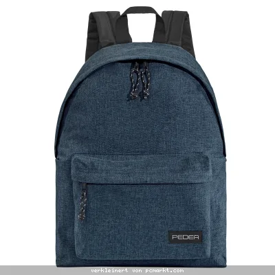 PEDEA Freizeit Rucksack "Style" Unisex Rucksack mit 24 L und Notebookfach bis 13,3 Zoll (33,8cm), blau