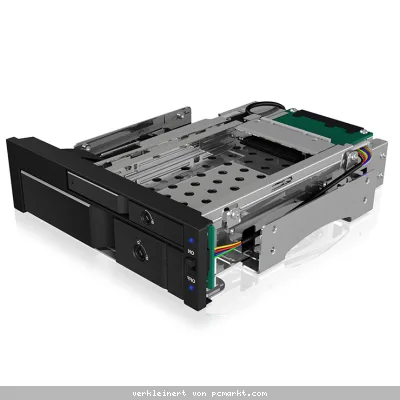 ICY BOX IB-173SSK 2-fach Wechselrahmen für 1x 2,5" und 1x 3,5" SATA/SAS Festplatten