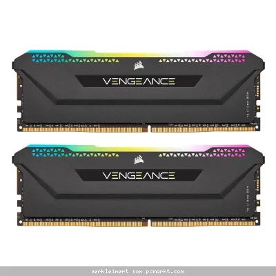 Corsair Vengeance RGB Pro SL Schwarz 32GB Kit (2x16GB) DDR4-3200 CL16 DIMM Arbeitsspeicher