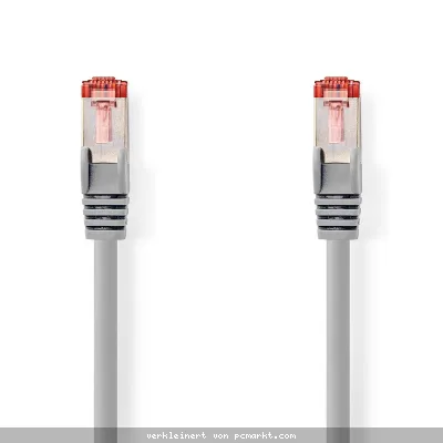 Nedis Cat 6 Kabel | RJ45 Stecker | RJ45 Stecker | S/FTP | 7.50 m | rund | LSZH | Grau | Plastikbeutel
