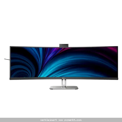 Philips 49B2U5900CH 49 Zoll - Curved DQHD Office Monitor VA-Panel, DQHD, 75 Hz, 4ms, USB-C, KVM-Switch, Webcam, Lautsprecher, Höhenverstellbar