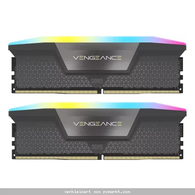Corsair Vengeance RGB Grau 16GB Kit (2x8GB) DDR5-5600 CL40 EXPO DIMM Arbeitsspeicher