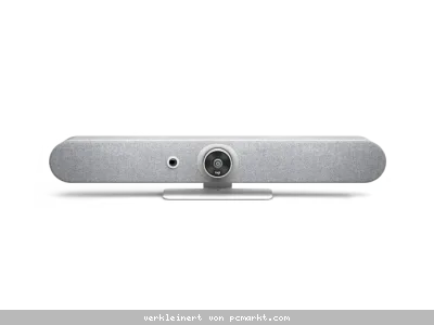 Logitech Videokonferenzsystem Rally Bar Mini, Weiß Bis zu 4k Auflösung, KI-Sucher, MS Teams und Zoom Zertifiziert