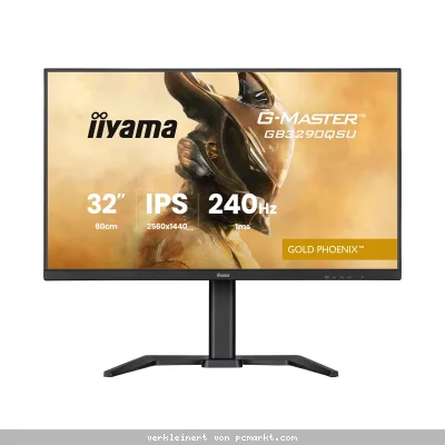 Iiyama GB3290QSU-B1 Gaming Monitor 31.5" QHD IPS, 240 Hz, 1 ms MPRT, USB-Hub, USB-C, AMD FreeSync Premium
