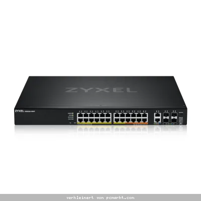 Zyxel XGS2220-30HP Managed Switch 24x Gigabit Ethernet (16x PoE+, 8x PoE++), 2x 10G Ethernet (2x PoE++), 4x 10G SFP+