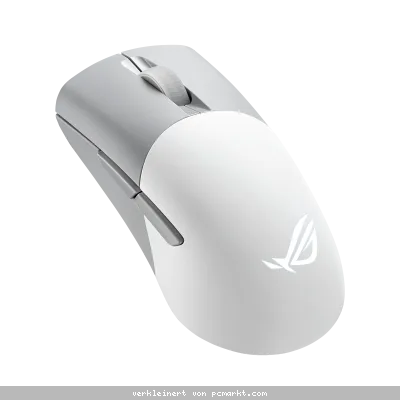 ASUS ROG Keris Wireless Aimpoint Moonlight White - kabellose Gaming Maus mit 36.000 DPI