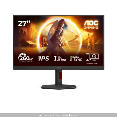 AOC 27G4ZRE 27 Zoll - Gaming Monitor Fast IPS Panel, FHD, 260 Hz, 1 ms, HDR 10, HDMI, DP