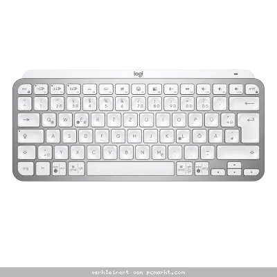 Logitech MX Keys Mini Minimalist Wireless Illuminated Keyboard, kabellose Bluetooth-Tastatur , pale grey