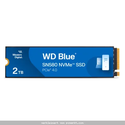 WD Blue SN580 SSD 2TB M.2 PCIe Gen4 NVMe Internes Solid-State-Module