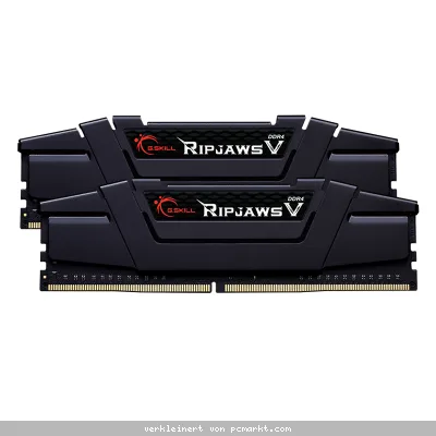 G.Skill RipJaws V Schwarz Kit 32GB Kit (2x16GB) DDR4-3600 CL16 DIMM Arbeitsspeicher