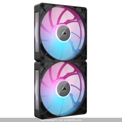 CORSAIR iCUE LINK RX140 MAX RGB schwarz 2er-Pack | Gehäuselüfter