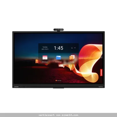 Lenovo ThinkVision T75 (mit Kamera)- FD, Digital Sygnage Display 75" 4K UHD IPS, 60HZ, 8ms, HDMI, DisplayPort, VGA, USB, USB-C, RJ45, Bluetooth