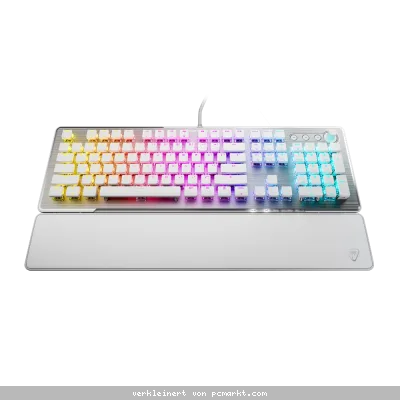 Turtlebeach Vulcan II Gaming Tastatur Gaming Tastatur linearen Switches, DE Layout, weiß