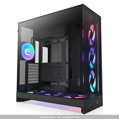 NZXT H9 FLOW RGB+ (2025) schwarz | PC-Gehäuse