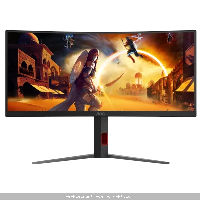 AOC CU34G4Z - 34 Zoll WQHD Curved Monitor, 240 Hz, FreeSync Prem, HDR400 (3440x1440, 1ms GtG, 2x HDMI 2.1, 1x DisplayPort 1.4, USB Hub)