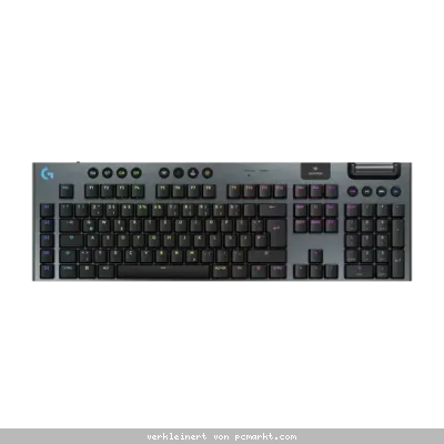 Logitech Gaming G915X Lightspeed Clicky Gaming Tastatur flache, kabellose Gaming Tastatur, schwarz