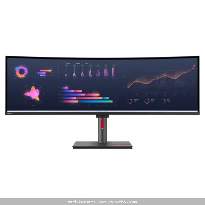 ThinkVision P49w-30 Business Monitor - 5K Auflösung 5120x1440 HDMI, DP, USB, RJ45, USB-C, KVM