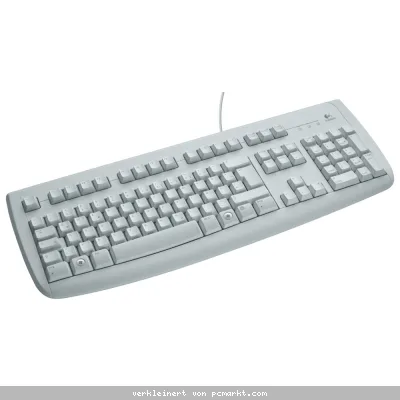 Logitech K120, kabelgebundene USB-Tastatur mit Spritzwasserschutz und nahezu geräuschlosem Anschlag