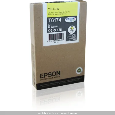 Epson T6174 Tintenpatrone Gelb für 7.000 Seiten Kompatibilität: B-500DN // B-510DN | Niedrigere Druckkosten Dank XL-Tintenpatrone