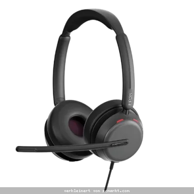 Epos IMPACT 860 ANC, Stereo-Headset, Kabelgebunden Kabelgebunden Adaptive ANC-Geräuschunterdrückung, 360-Grad-Busylight, Super-Wideband-Technologie
