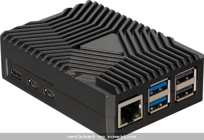 Joy-iT Aluminiumgehäuse für Raspberry Pi 5 - schwarz