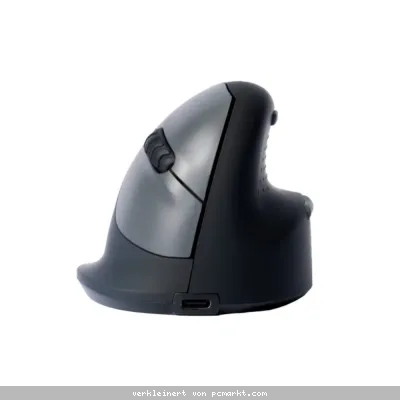 R-GO HE Maus - ergonomische Maus, Größe L, für Rechtshänder, vertikale Maus, 4 Tasten, kabellos