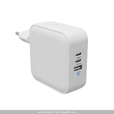 Hyper® HyperJuice® 70W USB-C GaN Travel Charger (3C+1A) - White HyperJuice® 70W USB-C GaN Travel Charger (3C+1A) - White