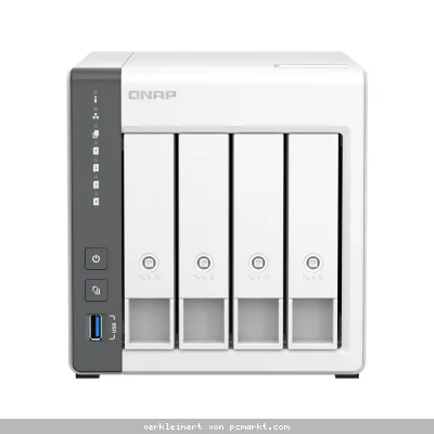 QNAP TS-433-4G NAS 4-Bay [0/4 HDD/SSD, 1x 2.5GbE + 1x GbE LAN, 4GB RAM]