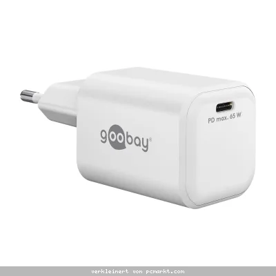 Goobay USB-C™ PD GaN Schnellladegerät Nano (65 W) weiß