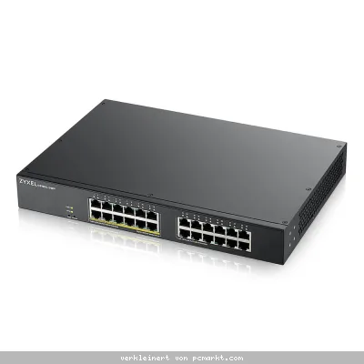Zyxel GS1900-24EP Smart Managed Switch 24x Gigabit Ethernet (12x PoE+ max. 130 Watt), Layer 2, Rackmount