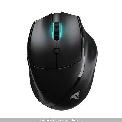Sharkoon OfficePal M25W Maus Schwarz - kabellose Maus mit max. 4000dpi, nur 69 Gramm Gewicht und PixArt PAW3104 Sensor
