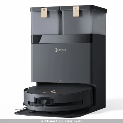 ECOVACS DEEBOT X8 PRO OMNI Schwarz Saug-Wisch-Roboter mit Reinigungsstation