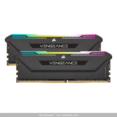 Corsair Vengeance RGB Pro SL Schwarz 16GB Kit (2x8GB) DDR4-3200 CL16 DIMM Arbeitsspeicher