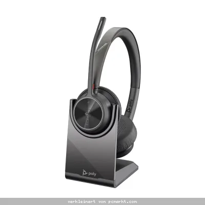 Poly Voyager 4320 Headset +BT700 dongle +Charging Stand