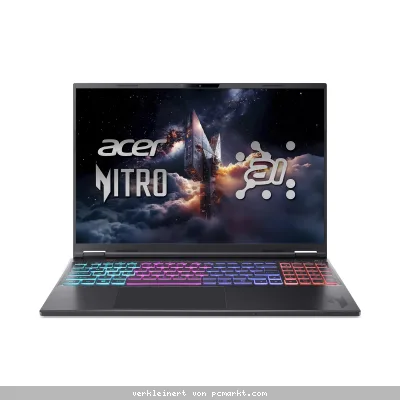 Acer Nitro 16S AI (AN16S-61-R47D) Gaming/ Copilot+ PC 16,0" WUXGA, 180Hz, Ryzen AI R7-350 (50 TOPS), 16GB RAM, 1TB SSD, GeForce RTX5060, Windows 11