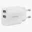 Intenso Power Adapter W30AC, Anschlüsse: 1x USB-A, 1x USB-C - Output: max. 24 Watt, Weiß