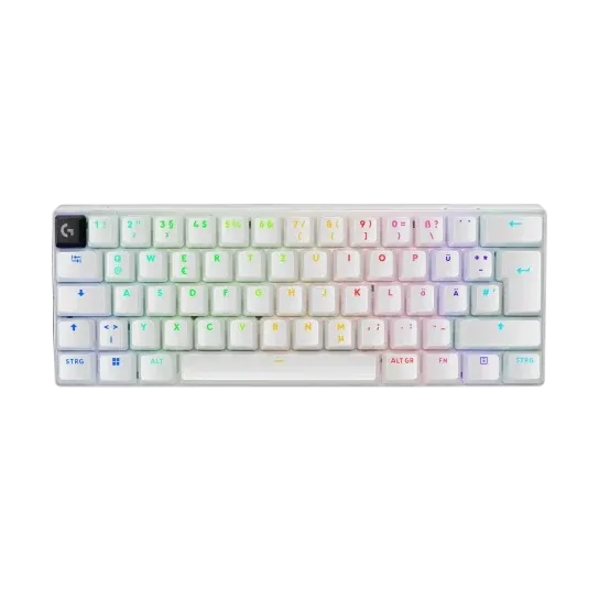 Logitech Gaming PRO X 60 Gaming Tastatur kabellose Gaming Tastatur mit programmierbaren Tasten und RGB-Beleuchtung, weiß