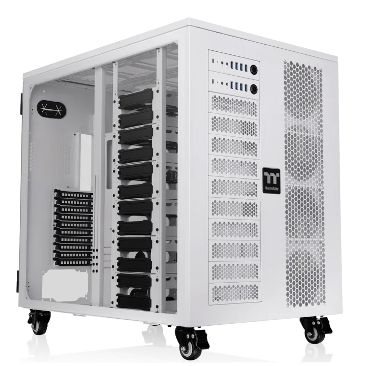 Thermaltake AX1000 TG Snow White | Workstation-Gehäuse