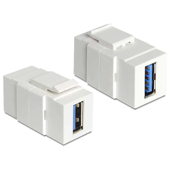 Delock Keystone PC Modul [USB 3.0 A Buchse > USB 3.0 A Buchse]