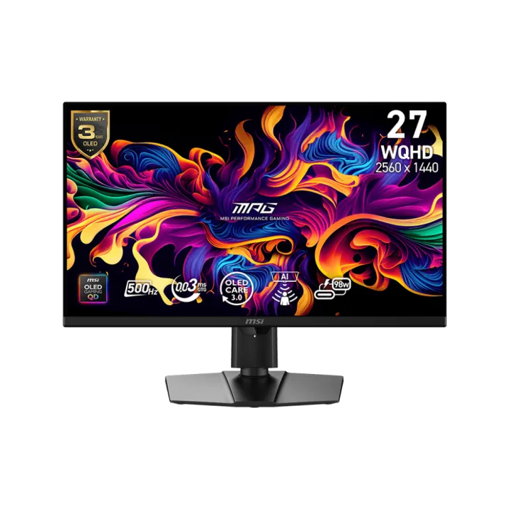 MSI MPG 271QRDE QD-OLED X50 - 500Hz, PD 98Watt OLED (QD-OLED), Quantum-Dot