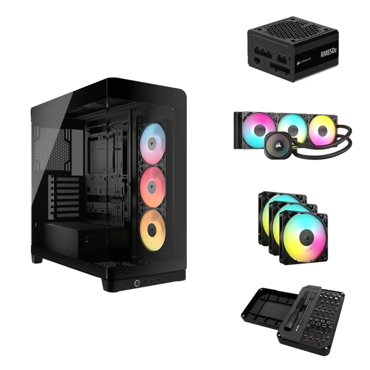 CORSAIR FRAME 4500X RS-R DiY Gaming PC Bundle - inkl. CORSAIR RM850e, NAUTILUS 360 ARGB, RS120 ARGB Triple Pack, DiY Toolkit