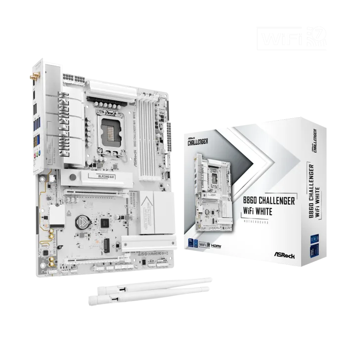 ASRock B860 Challenger WiFi White Mainboard Sockel 1851
