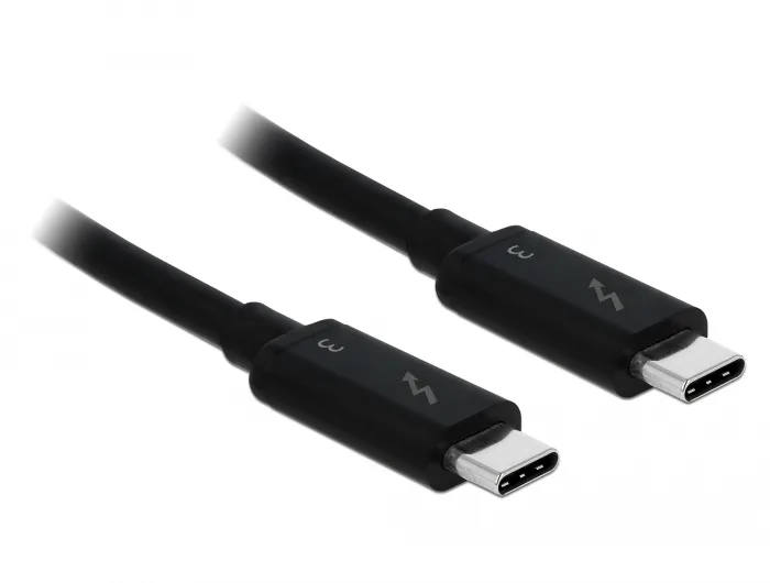 DeLock Thunderbolt 3 Kabel 40Gb/s St./St. 0,5m schwarz