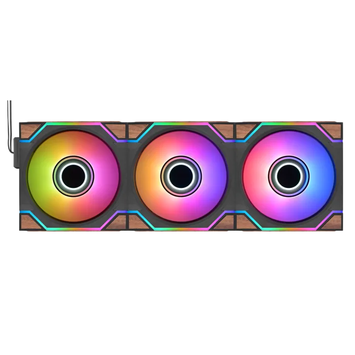 Thermaltake SWAFAN 120 EX INFINITY Wood Edition 3er-Pack | Gehäuselüfter