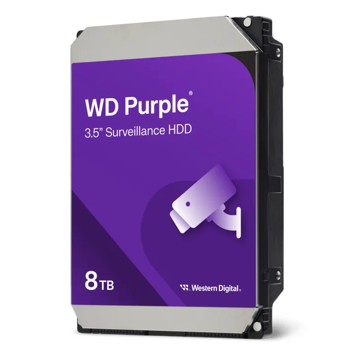 Western Digital WD Purple 8TB 3.5 Zoll SATA Interne Surveillance Festplatte (CMR)