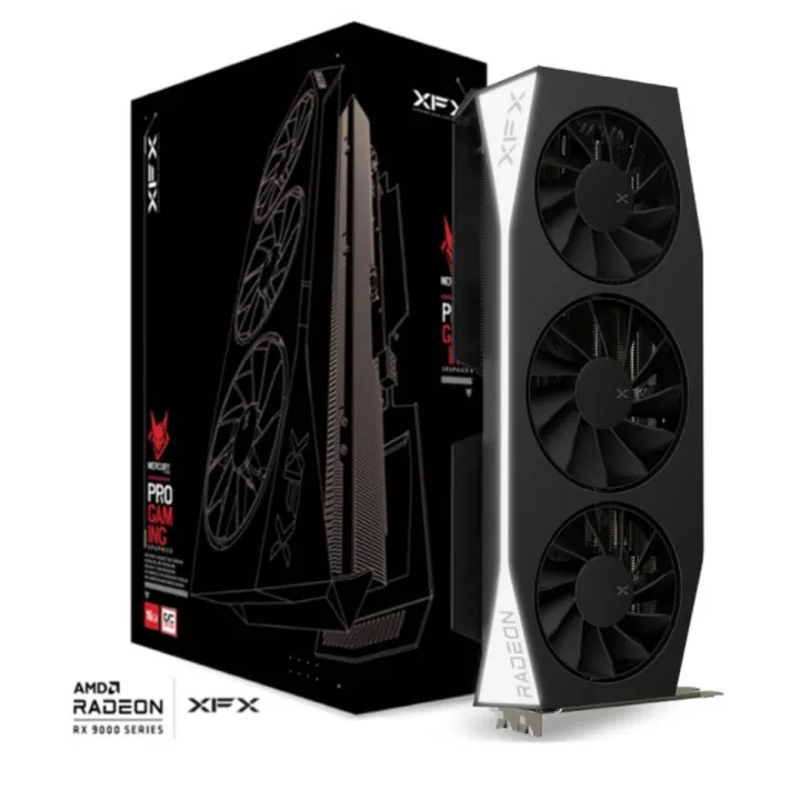 XFX Mercury Radeon RX 9060 XT OC Gaming Edition Grafikkarte - 16GB GDDR6, HDMI, 2x DP