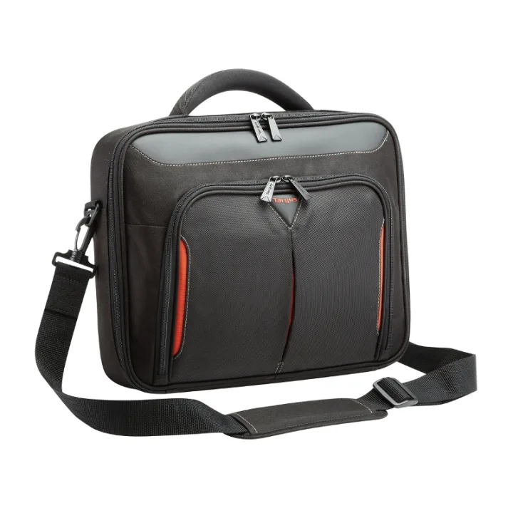 Targus Notebooktasche Laptoptasche Classic+ bis zu 18 " [schwarz/rot, bis 45,7cm (17-18")]