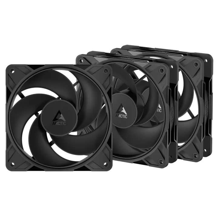 ARCTIC P12 PRO Reverse schwarz 3er-Pack | Gehäuselüfter