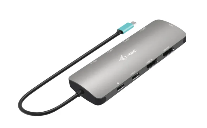 i-tec USB-C Metal Nano 2x HDMI Docking Station + PD 100W