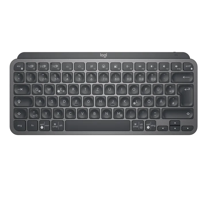 Logitech MX Keys Mini Minimalist Wireless Illuminated Keyboard, kabellose Bluetooth-Tastatur , graphite